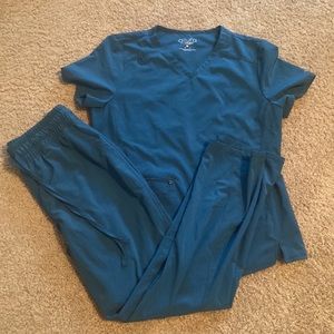 Cherokee Allura Teal Scrubs Medium